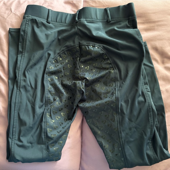 Navy Blue Aubrion Riding Tights - Picture 3 of 3